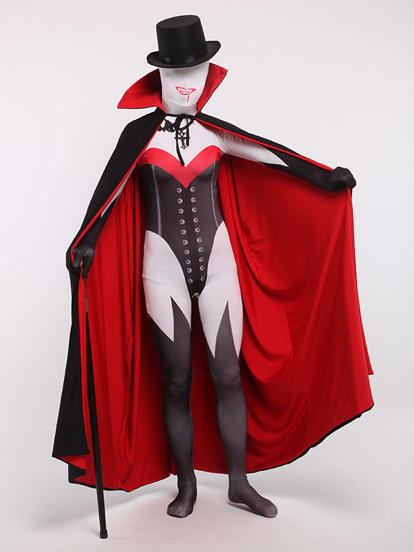 Vampire Zentai Bodysuit Halloween Spandex Demon Cosplay